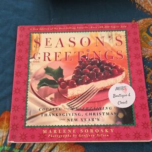 Season's Greetings Coffee Table Book by - Red and Green